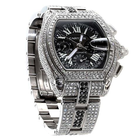 cartier roadster diamond|cartier stainless steel roadster.